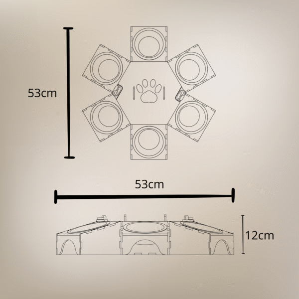 Porte gamelles multiple_5 Chat'Bowlmulti